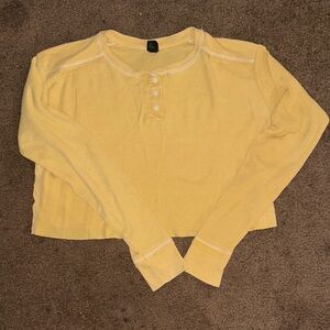 Wild Fable Yellow Long Sleeve Top